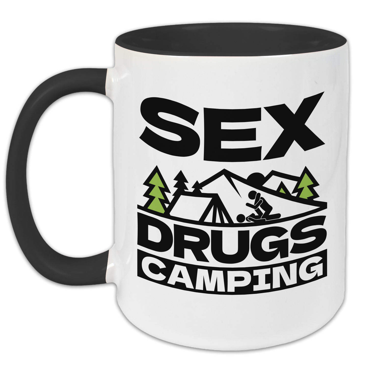 "Sex-Drugs-Camping" Tasse