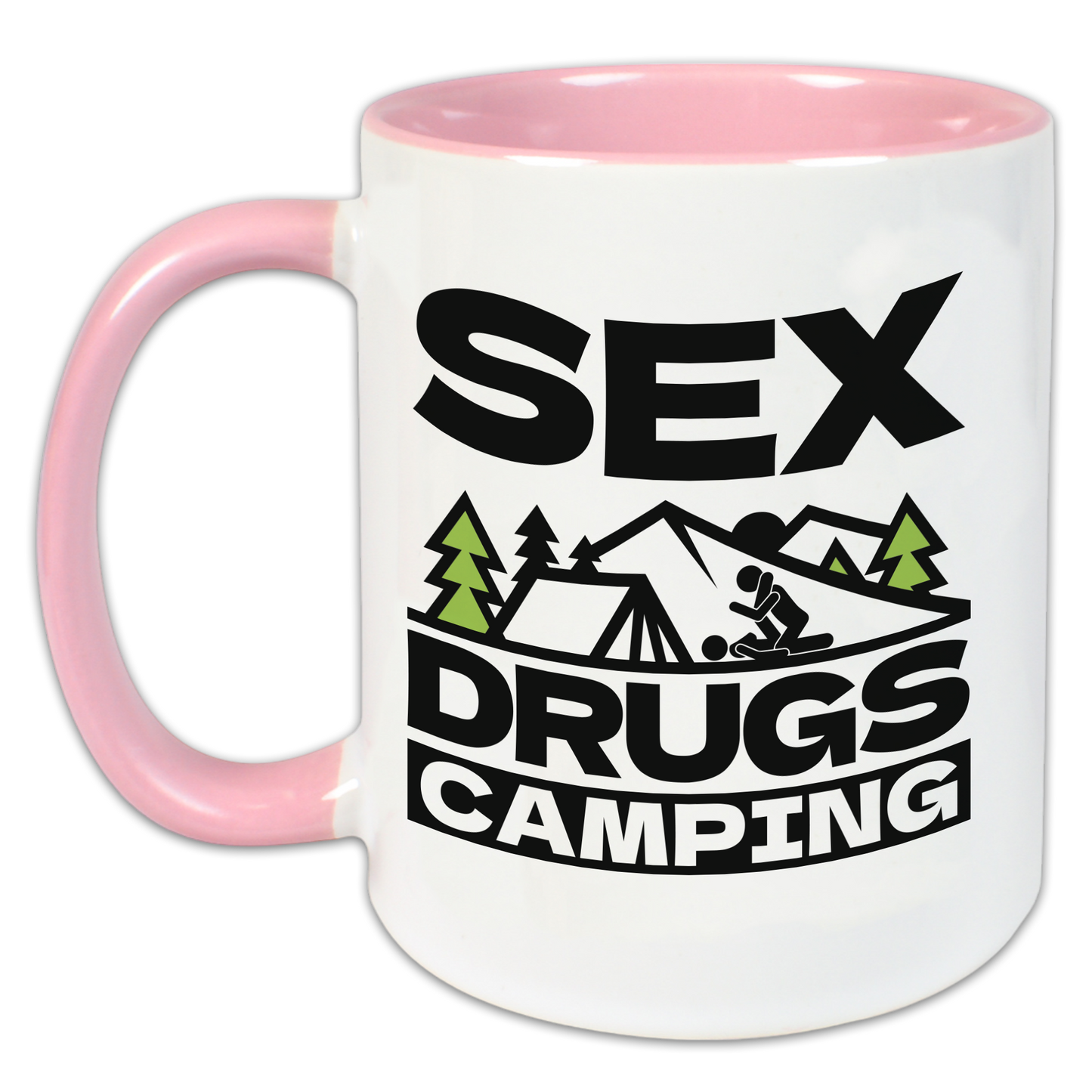 "Sex-Drugs-Camping" Tasse