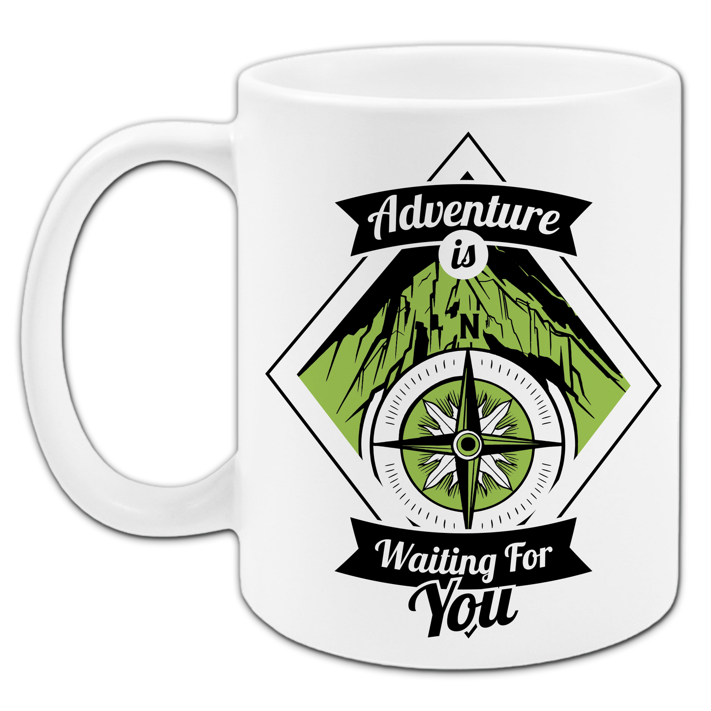 "Adventure is waiting for you" Tasse