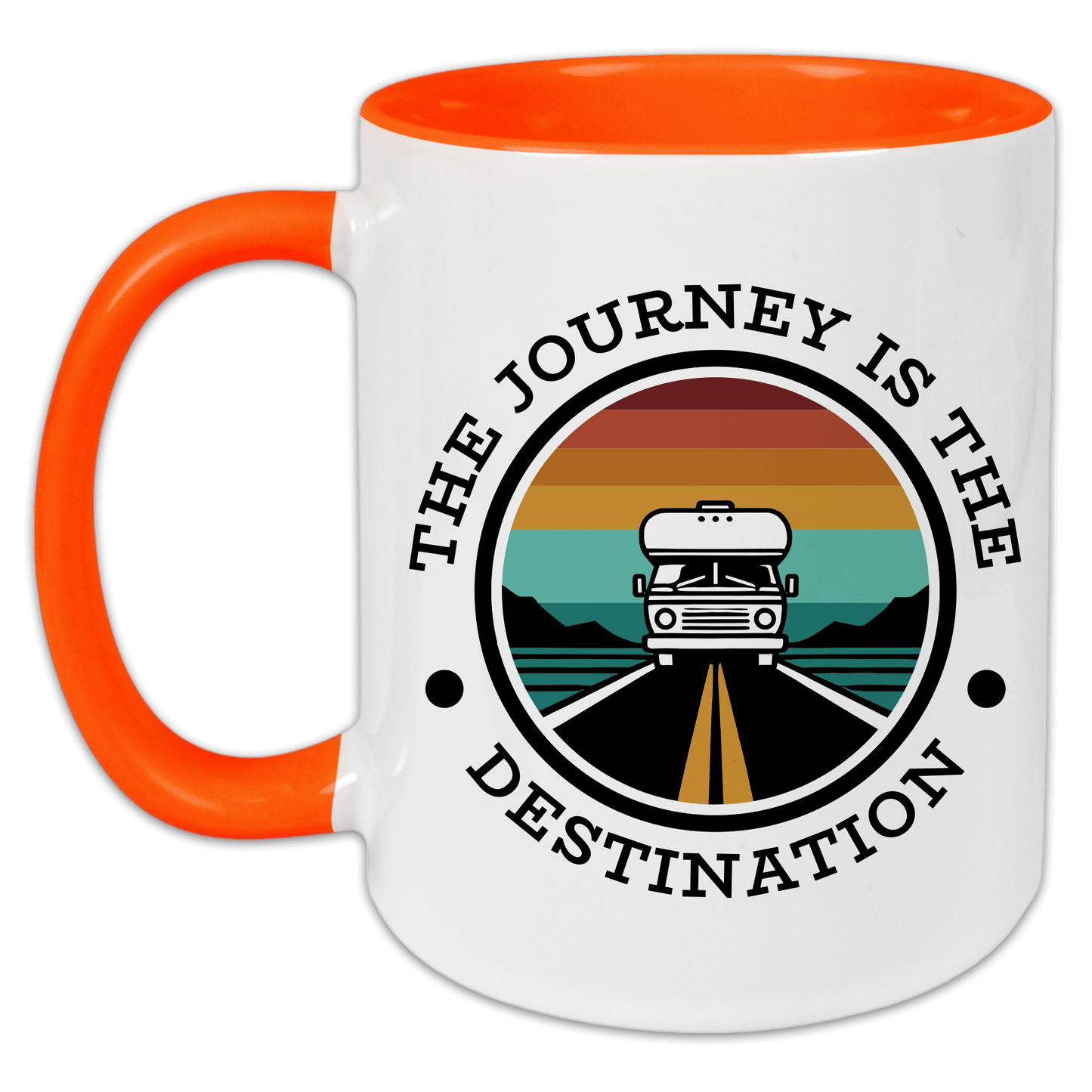 "The Journey Is The Destination" Tasse