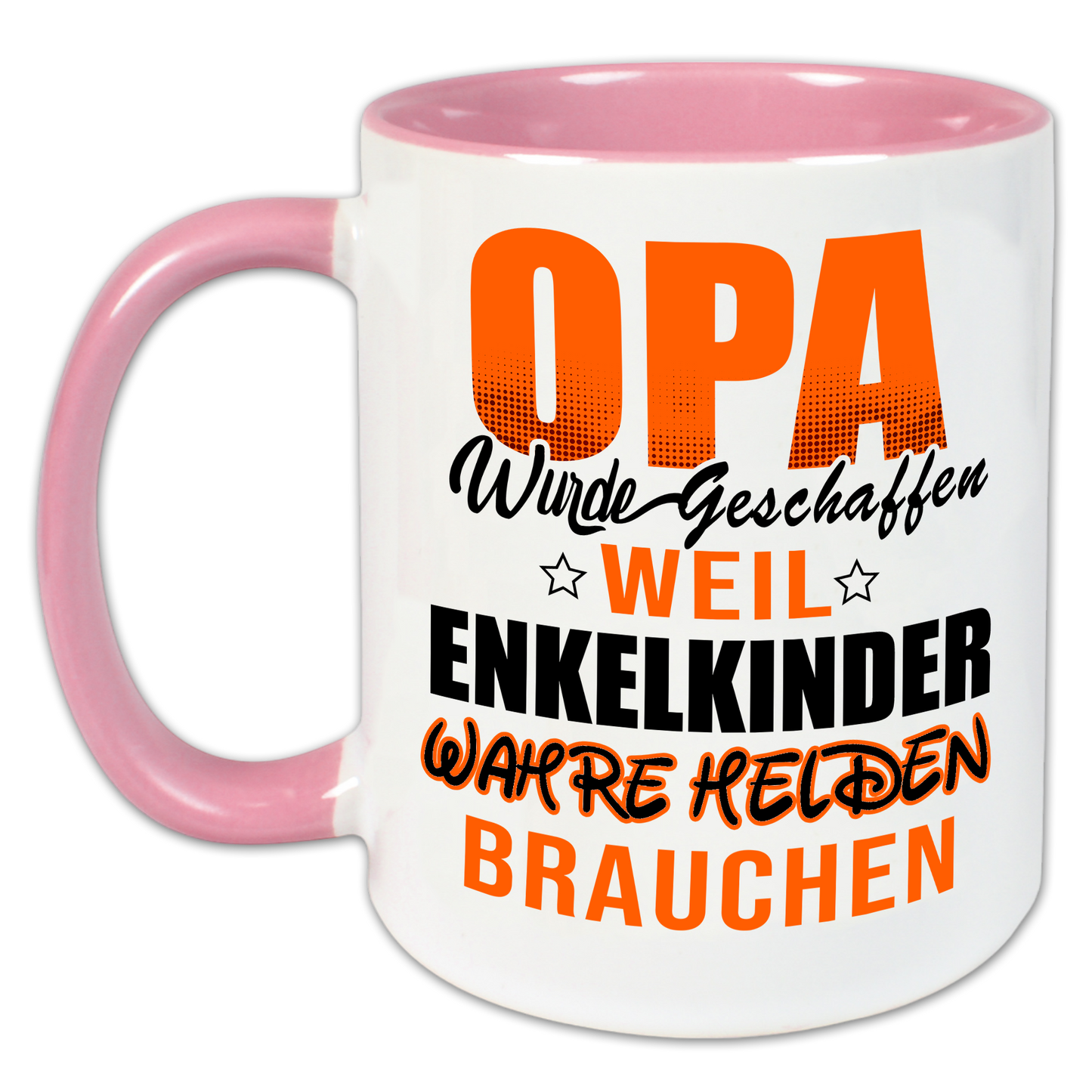 "Opa wurde geschaffen, weil Enkelkinder wahre Helden brauchen" Tasse