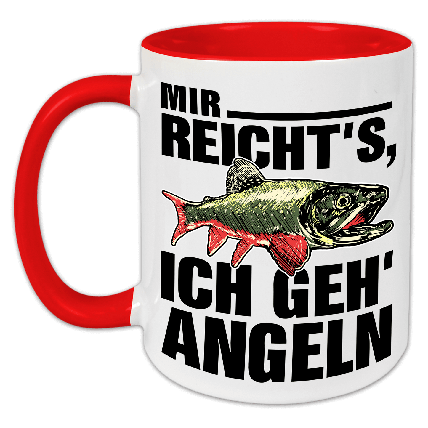 "Mir reicht's, ich geh angeln" Tasse