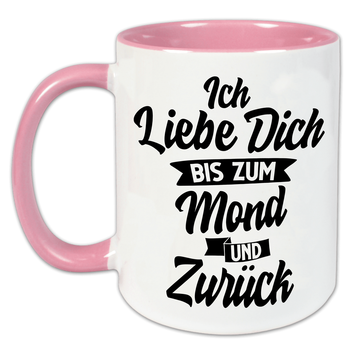 "Bis zum Mond" Tasse