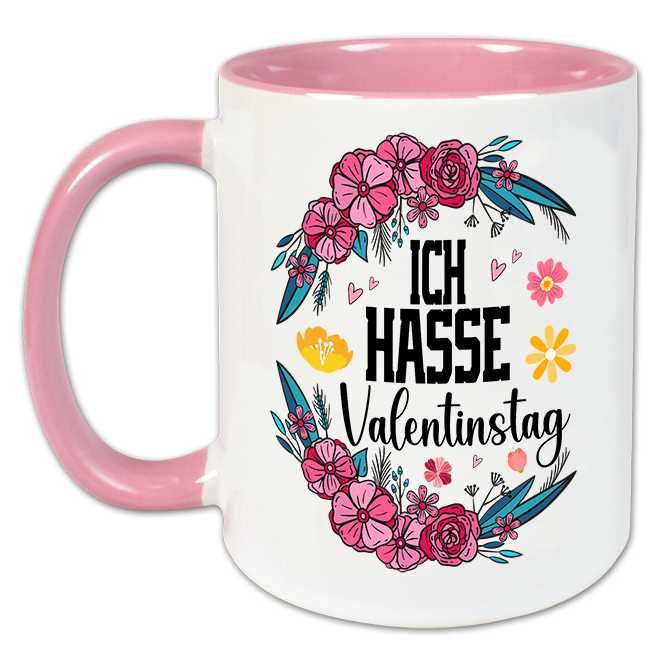 "Ich hasse Valentinstag" Tasse