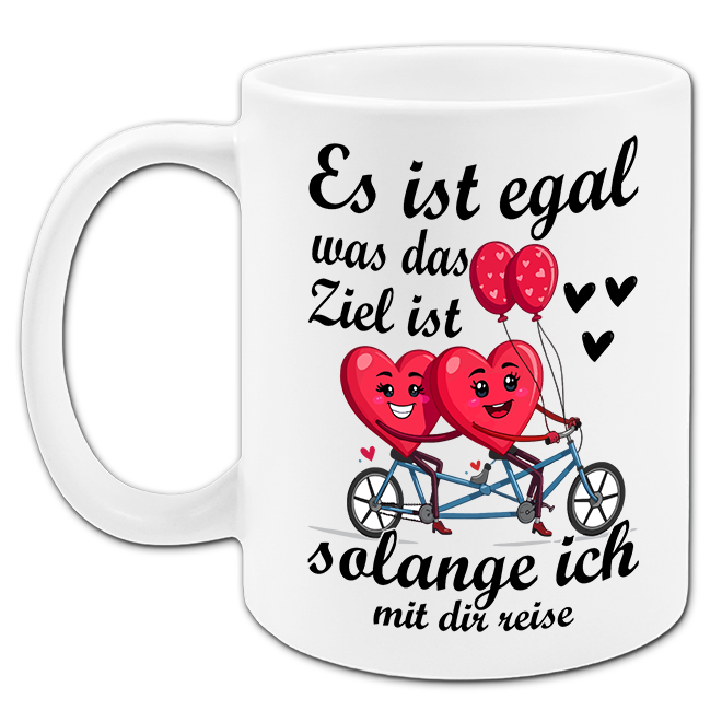 "Es ist egal was das Ziel ist" Tasse