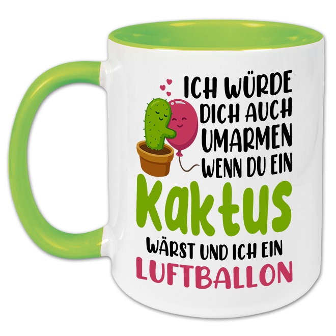 "Ich würde dich auch umarmen" Tasse