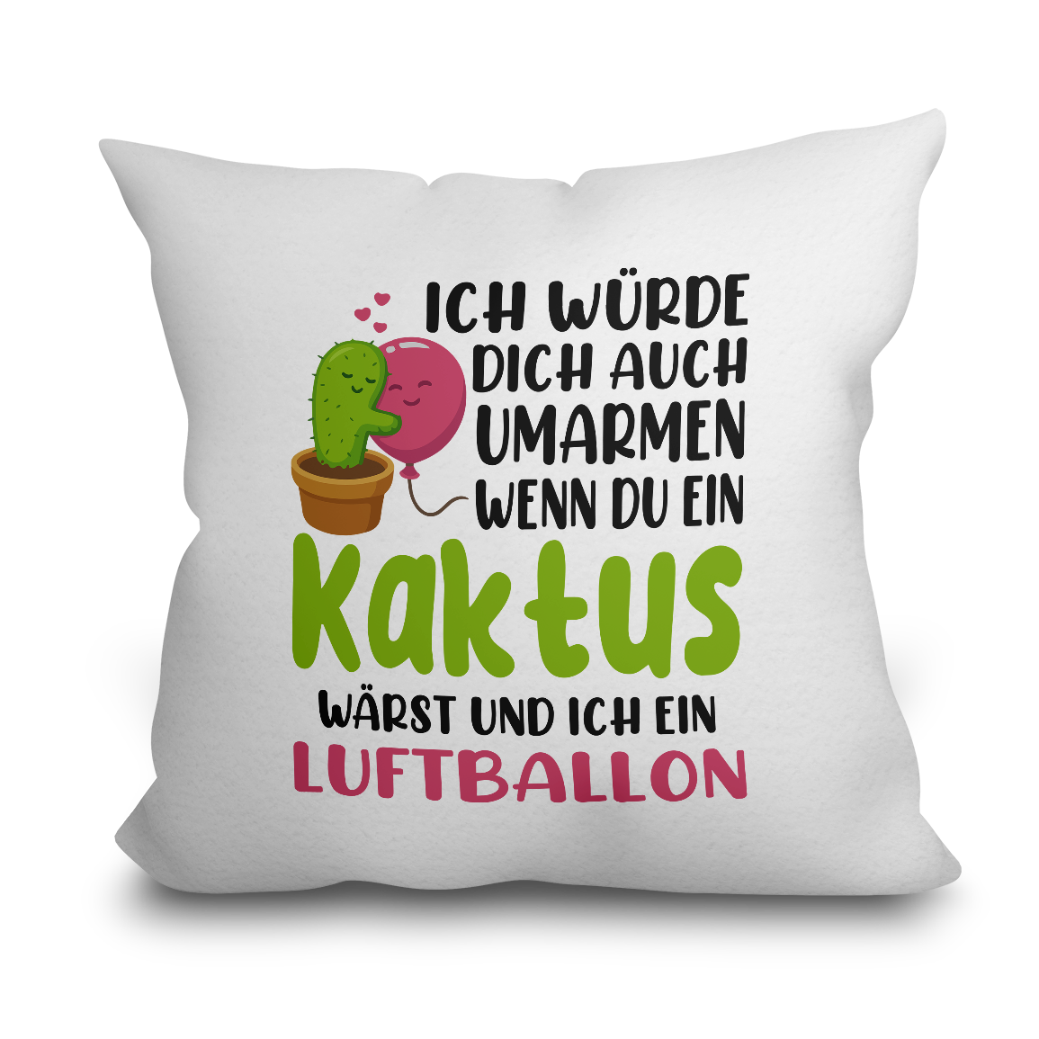 "Kaktus und Ballon" Kissen
