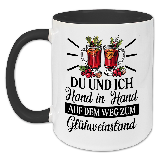 "Auf dem Weg zum Glühweinstand " Tasse