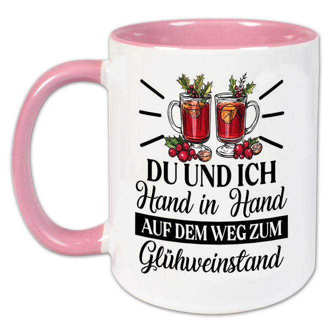 "Auf dem Weg zum Glühweinstand " Tasse