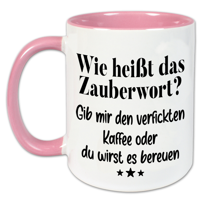 "Wie heißt das Zauberwort" Tasse