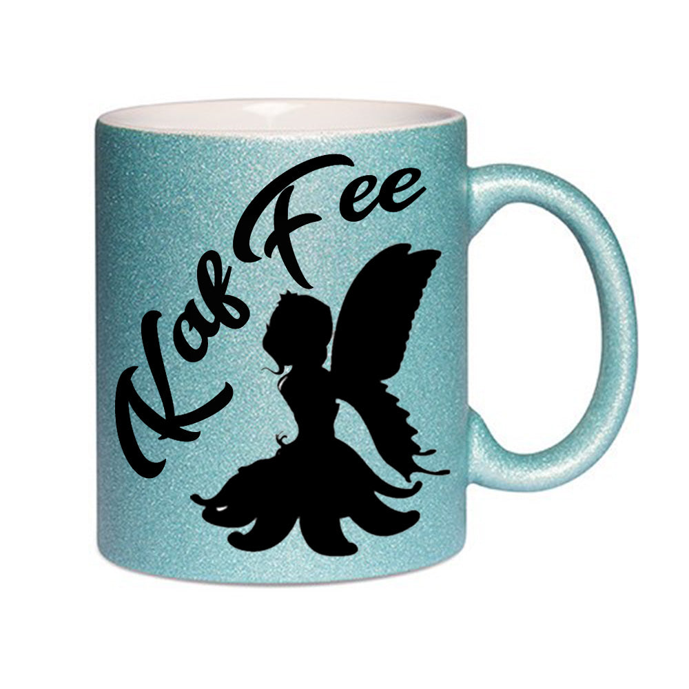 "KafFee" Glitzertasse