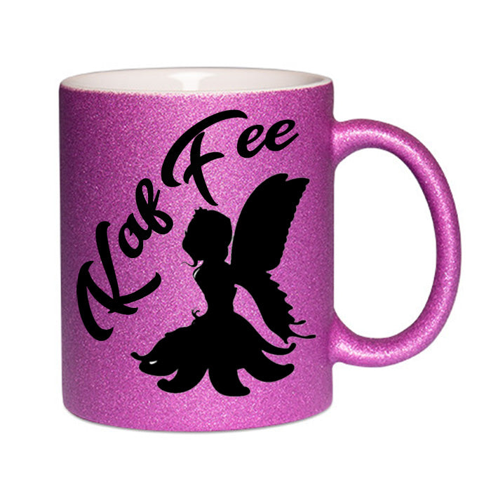 "KafFee" Glitzertasse