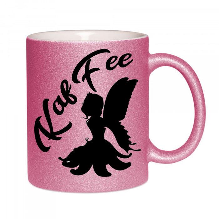"KafFee" Glitzertasse