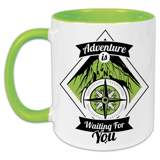 "Adventure is waiting for you" Tasse