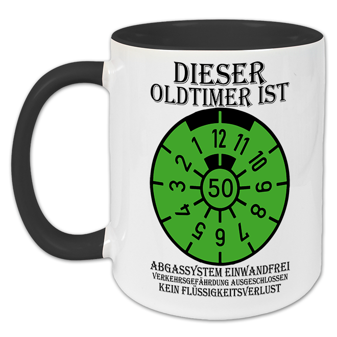 "Dieser Oldtimer ist 50" Tasse