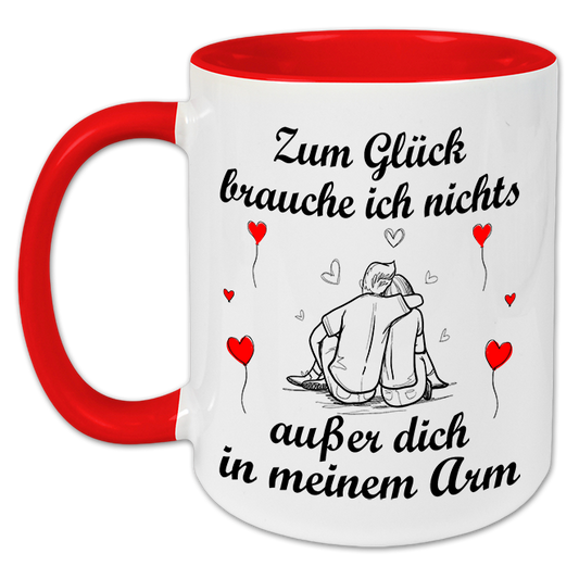 "Zum Glück brauche ich nichts" Tasse