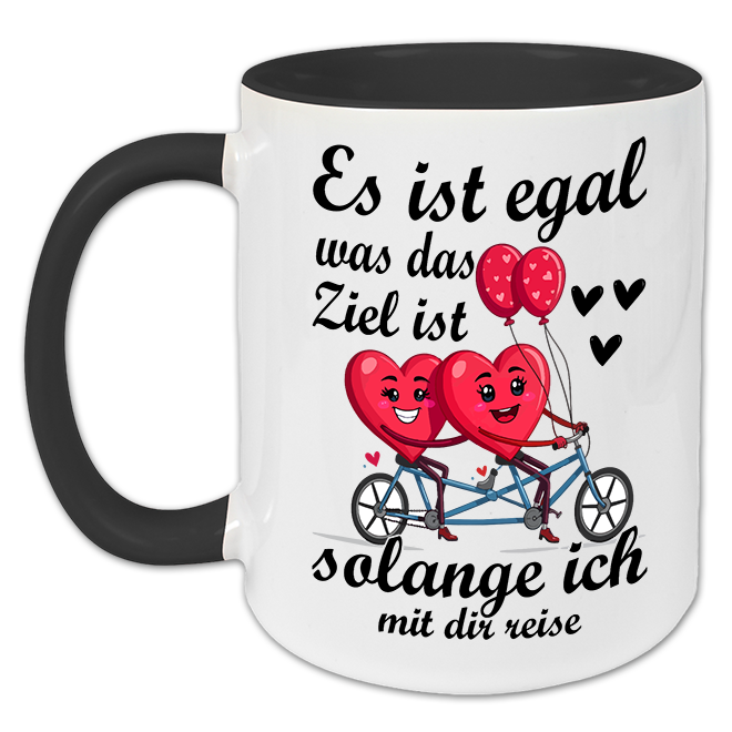 "Es ist egal was das Ziel ist" Tasse
