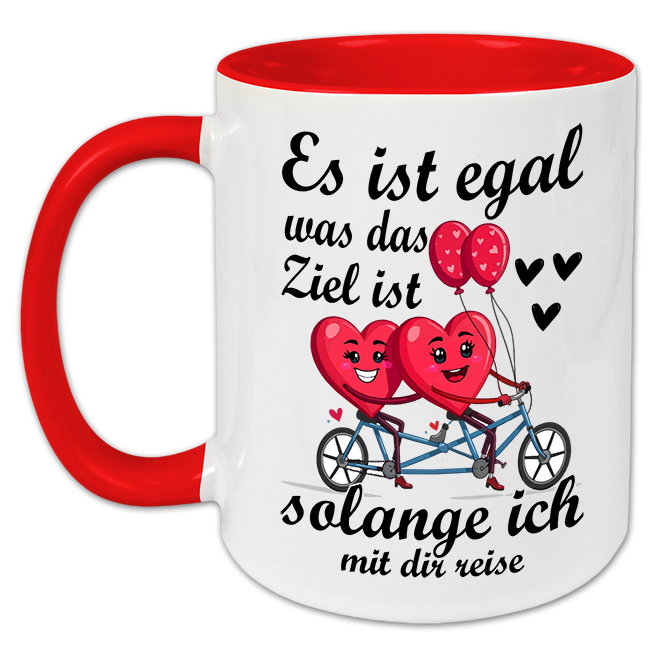 "Es ist egal was das Ziel ist" Tasse