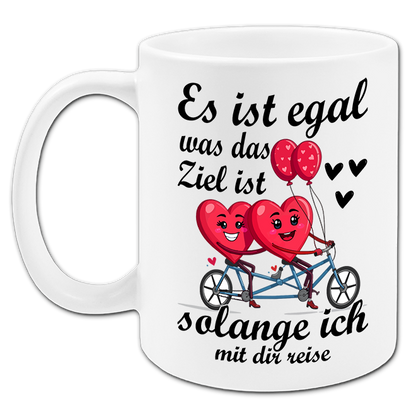 "Es ist egal was das Ziel ist" Tasse