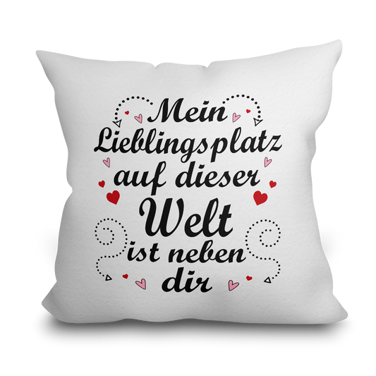 "Mein Lieblingsplatz" Kissen