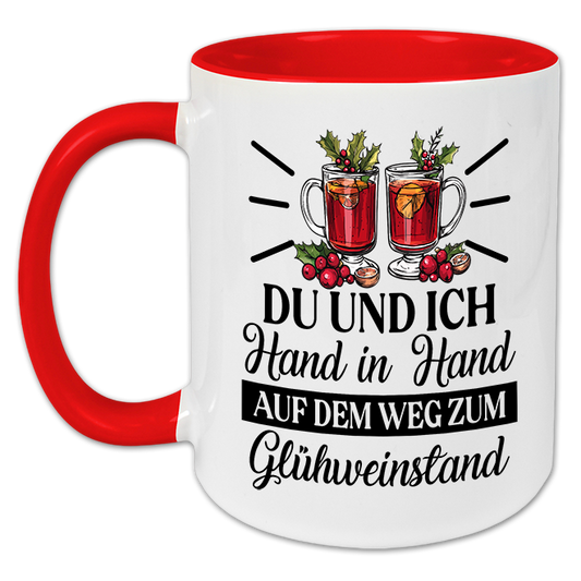 "Auf dem Weg zum Glühweinstand " Tasse