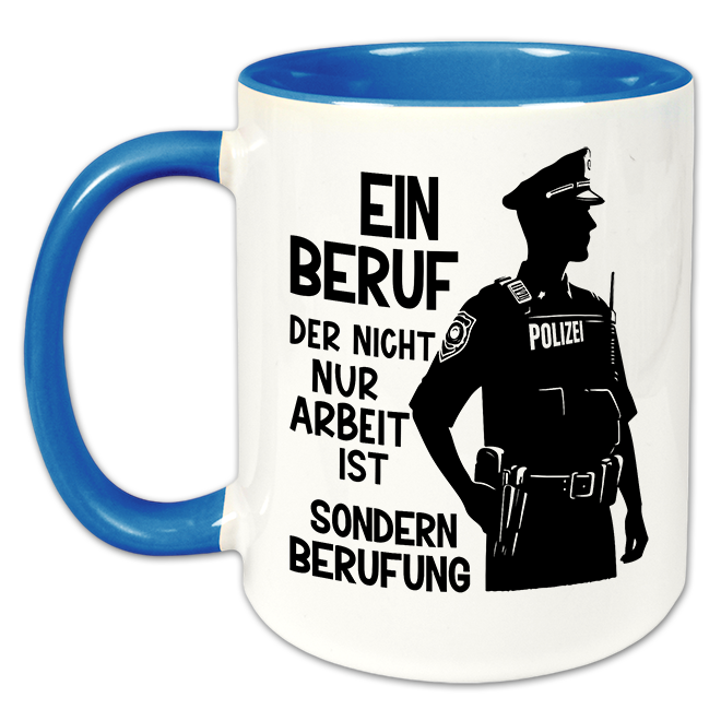 "Mehr als ein Beruf - Polizei" Tasse