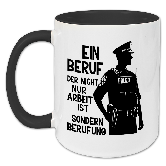 "Mehr als ein Beruf - Polizei" Tasse