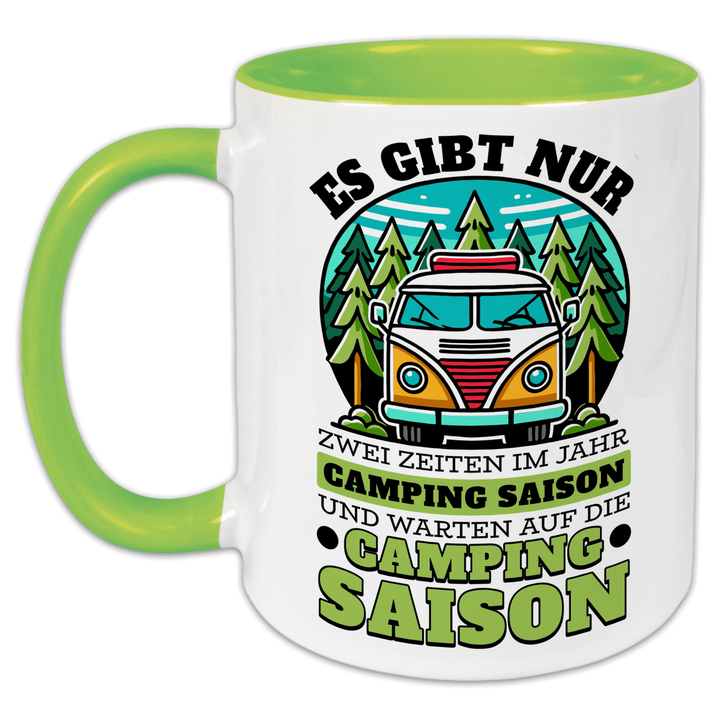 "Es gibt nur zwei Zeiten im Jahr - Camping Saison und warten auf die Camping Saison" Tasse
