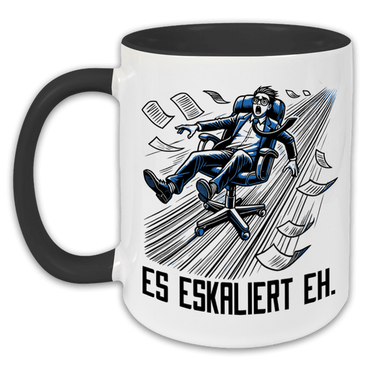 "Es eskaliert eh." Tasse