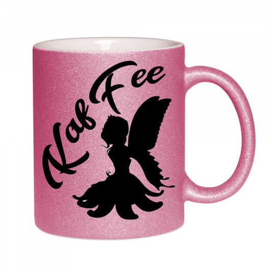 "KafFee" Glitzertasse